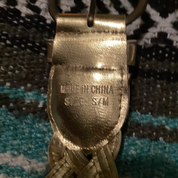 Y2K GOLD BRAIDED BELT - Picture 3 of 3